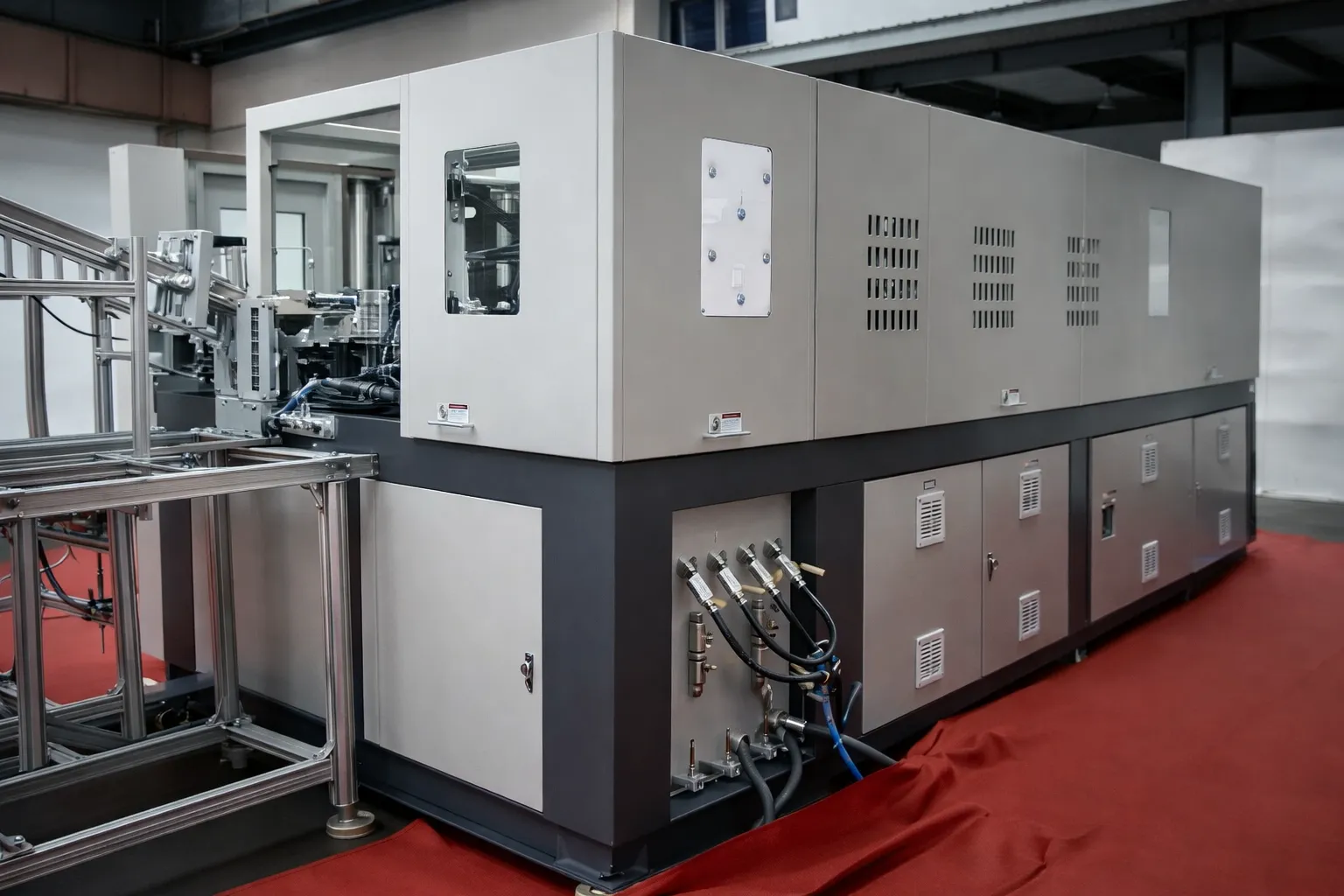 Semi Automatic Pet Blowing Machine - Krupashindu Turnkey Beverage Solutions